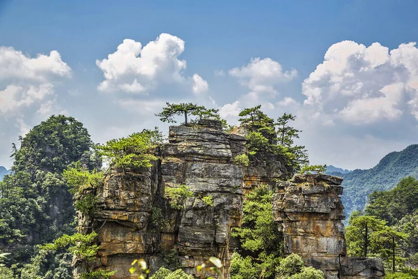 Pics Montagne Dans Parc Forestier National Zhangjiajie Chine — Photo