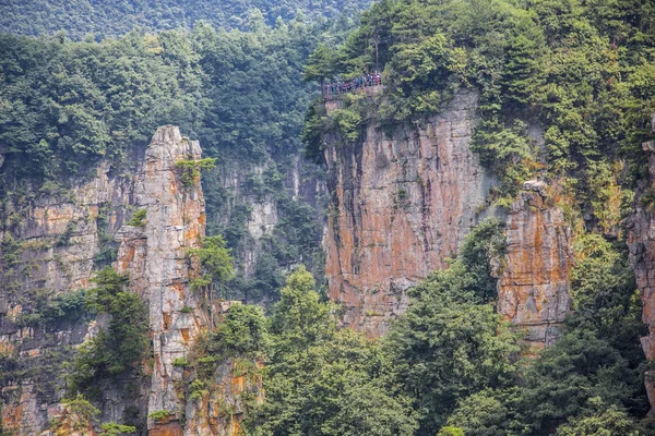 Pics Montagne Dans Parc Forestier National Zhangjiajie Chine — Photo