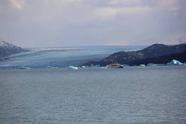 Beagle Kanalı Arjantin Antarktika Bölgesinde Kış Mevsimi Buzul Sokağı Patagonya — Stok fotoğraf