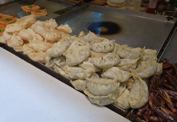 Chinese street food at outdoor market