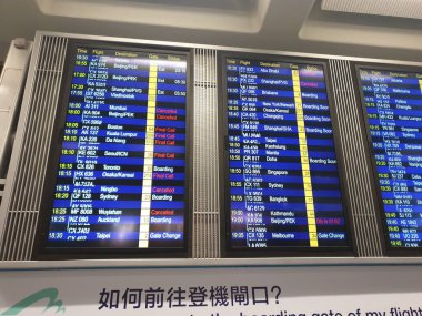 31/01/2020 Guangzhou, China: Canceled flights because corona virus disease COVID-19