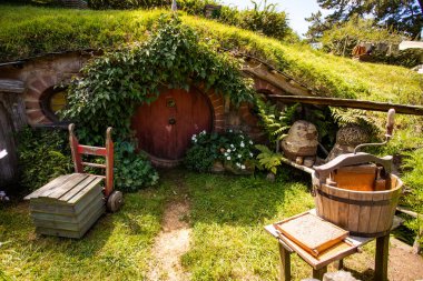 Hobbiton, Yüzüklerin Efendisi Film Seti Filmler, Auenland, Yeni Zelanda