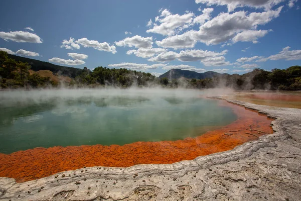 Piscina Champanhe Waiotapu Thermal Reserve Rotorua Nova Zelândia — Fotografia de Stock