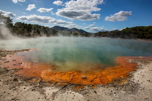 Piscina Champanhe Waiotapu Thermal Reserve Rotorua Nova Zelândia — Fotografia de Stock