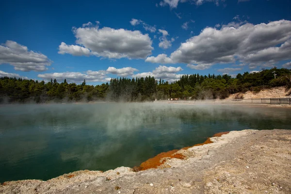 Bazén Šampaňského Waiotapu Thermal Reserve Rotorua Nový Zéland — Stock fotografie