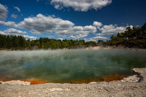 Piscina Champán Reserva Termal Waiotapu Rotorua Nueva Zelanda — Foto de Stock