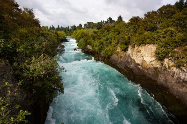 Huka Falls Waterval Bij Taupo Nieuw Zeeland — Stockfoto