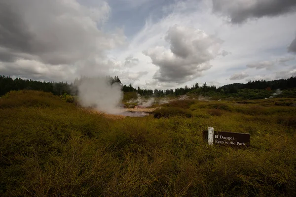 Craters Moon Thermal Area Uma Região Com Atividade Geotérmica Norte — Fotografia de Stock