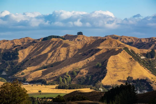 Road Trip Naar Nieuw Zeeland Met Een Prachtig Uitzicht Bergen — Stockfoto