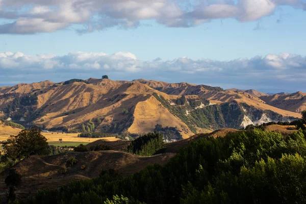 Road Trip Naar Nieuw Zeeland Met Een Prachtig Uitzicht Bergen — Stockfoto