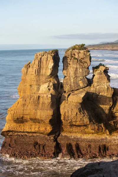 Punakaiki Pfannkuchenfelsen Westküste Neuseeland — Stockfoto