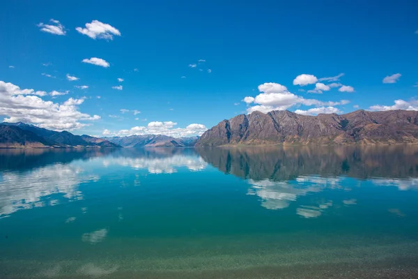 Reflection Lake Hawea South Island New Zealand — Stock Photo, Image