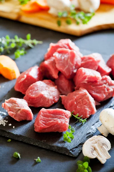 Boeuf Bourguignon Ingredienti — Foto Stock