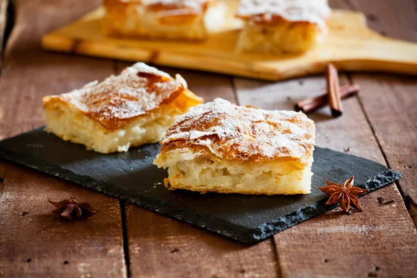 Greek Custard Pie — Stock Photo, Image