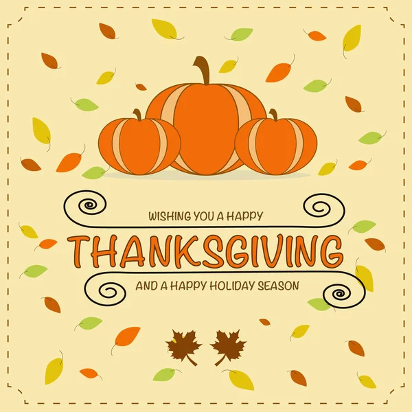 Kabak Şükran günü kartı