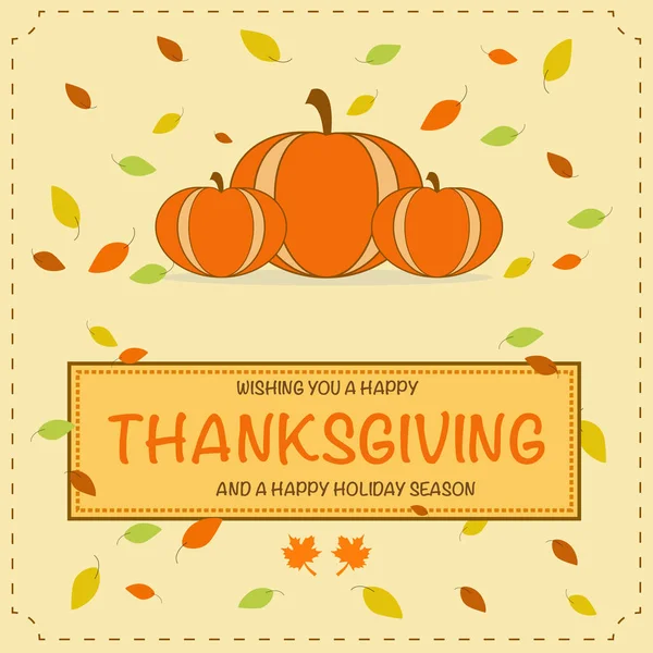 Kabak Şükran Günü tebrik kartı