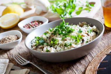 Mantar ev yapımı pirinç