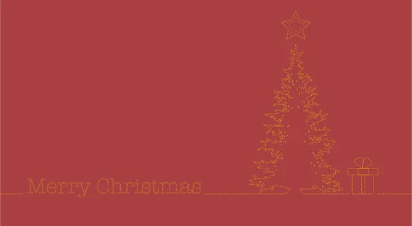 Червоний різдвяних вітальних листівок — стоковий вектор
