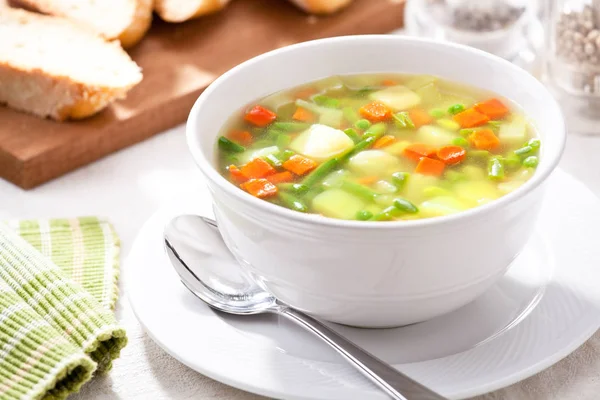 Soup With A Bunch Of Organic Vegetables — Stock Photo, Image