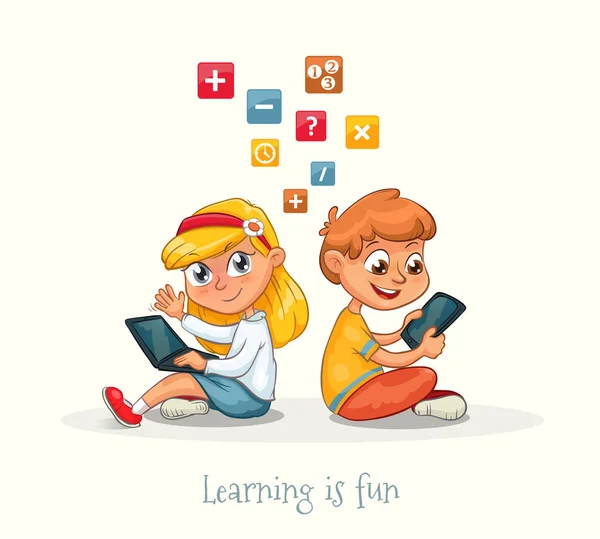 Learning is funq — Stock Vector