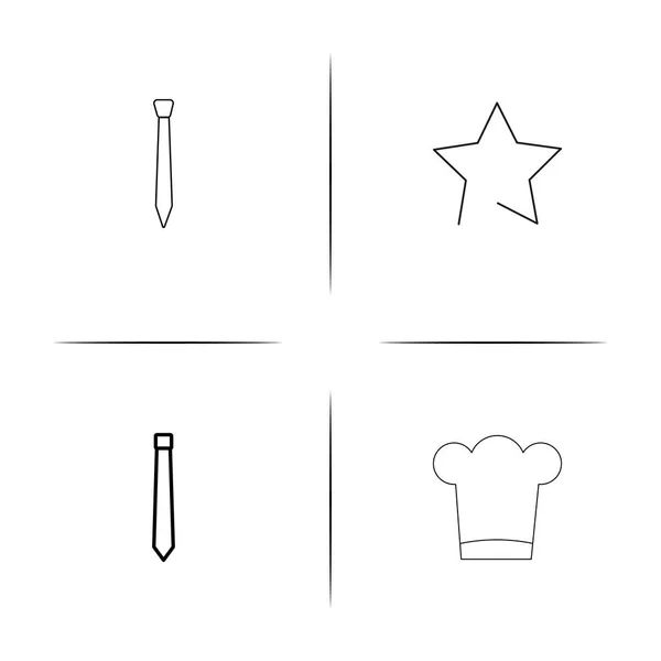 Dress And Clothes simple linear icons set. Outlined vector icons — Stock Vector