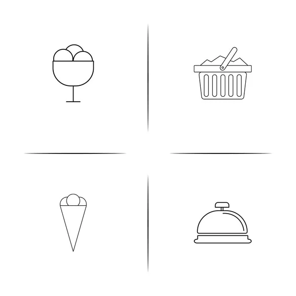 Travel simple linear icons set. Outlined vector icons — Stock Vector
