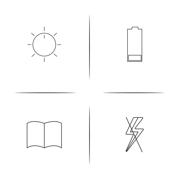 Basit doğrusal Icons set arabirimi. Seviyelendirilmiş vektör simgeler