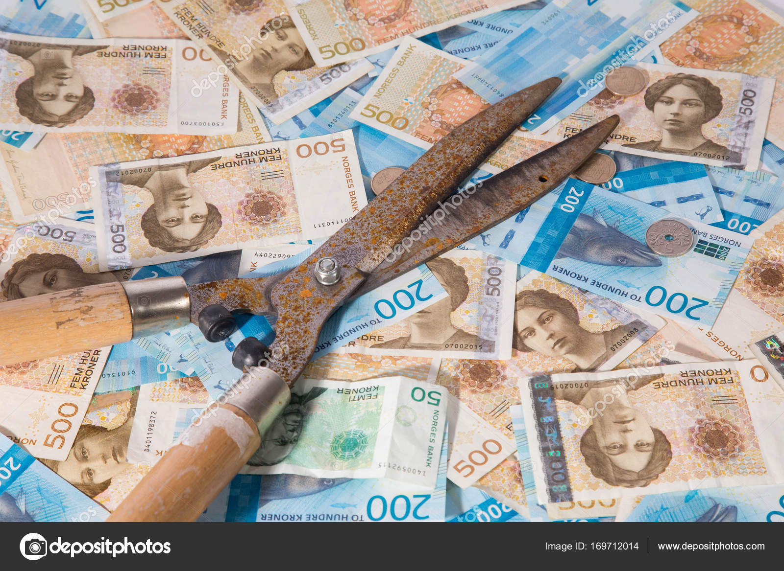 Krone Banknotes. Norwegian Krone Currency — Stock Photo © tallinnn