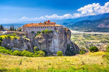 Meteora manastırları, Yunanistan Kalambaka. UNESCO dünya mirası sit
