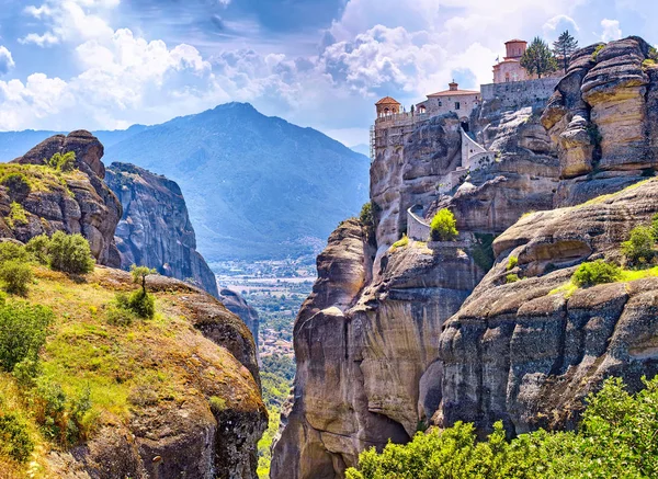 Varlaam büyük manastır Meteora, Thessaly yüksek kaya