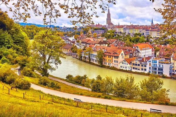 Panoramic View Bern Beautiful Summer Day Switzerland — Stock Photo, Image