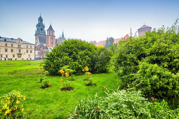 波兰克拉科夫的瓦维尔城堡著名的地标 — 图库照片