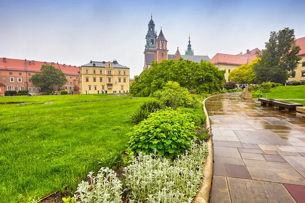 クラクフの有名なランドマークウォール城ポーランド — ストック写真