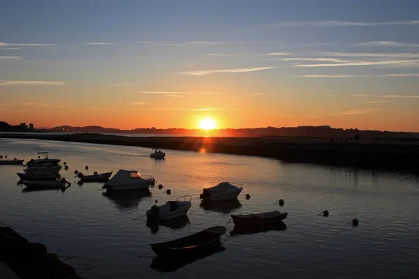 Coucher de soleil dans le paysage marin de l'Espagne — Photo