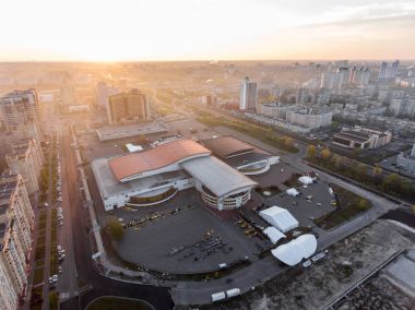 Kiev merkezinde Uluslararası Fuarı