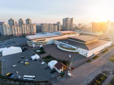 Kiev merkezinde Uluslararası Fuarı