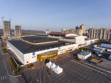Kiev merkezinde Uluslararası Fuarı
