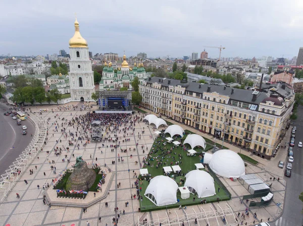 Фанатская зона Евровидения — стоковое фото