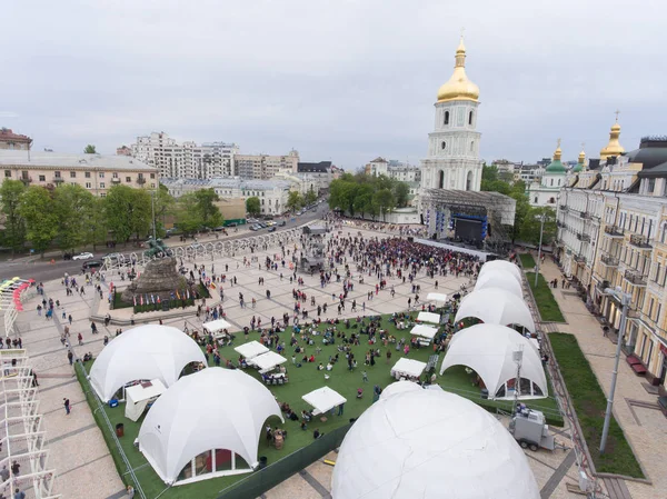 Eurovíziós dal verseny fan zone — Stock Fotó