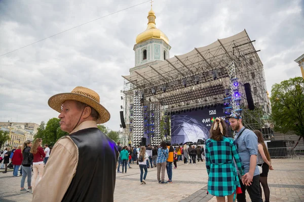 Eurovision song contest  fan zone — Stock Photo, Image