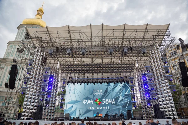 Zona de fãs do concurso de música Eurovision — Fotografia de Stock