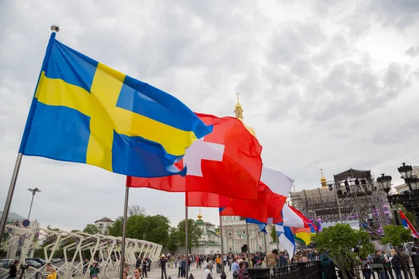 Eurovision song contest  fan zone — Stock Photo, Image