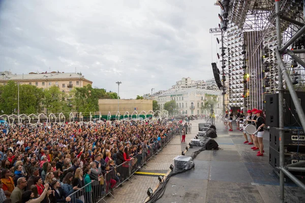 Eurovision song contest  fan zone — Stock Photo, Image