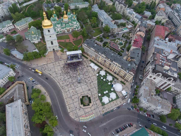 Фан-зона пісня-конкурс Євробачення — стокове фото