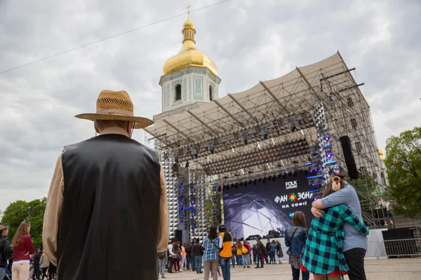 Eurovision canzone concorso fan zone — Foto stock