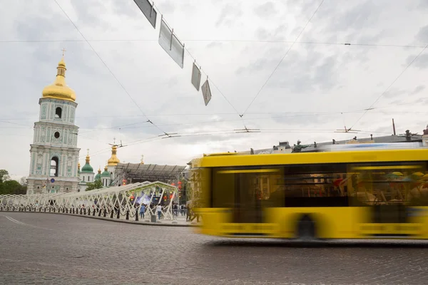 Фан-зона пісня-конкурс Євробачення — стокове фото