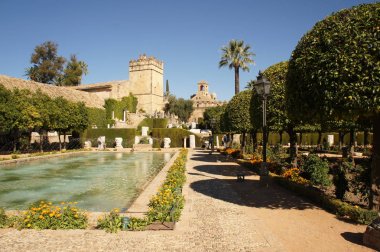 Cordoba, İspanya Alcazar Panoraması
