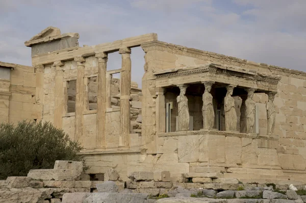 Yunan tapınağı Erechteion Atina akropolü