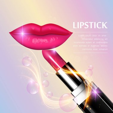 Kırmızı dudak kozmetik