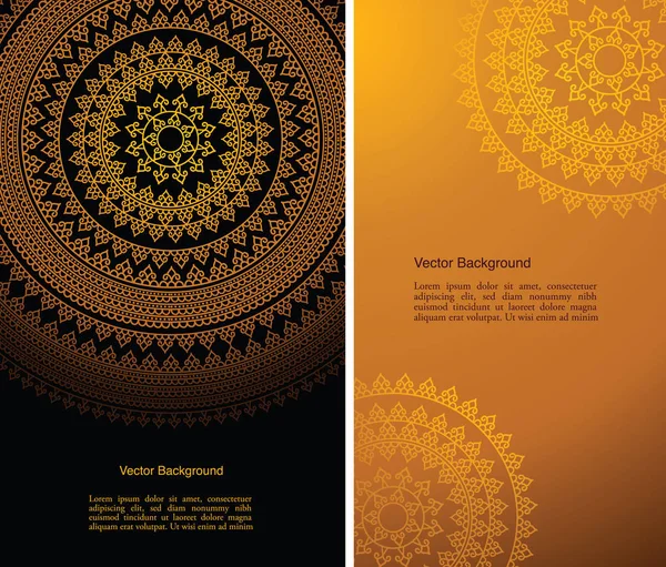 Indiai Ország Dísz Illusztráció Koncepció Halmaza Henna Etnikai Színes Mandala — Stock Vector